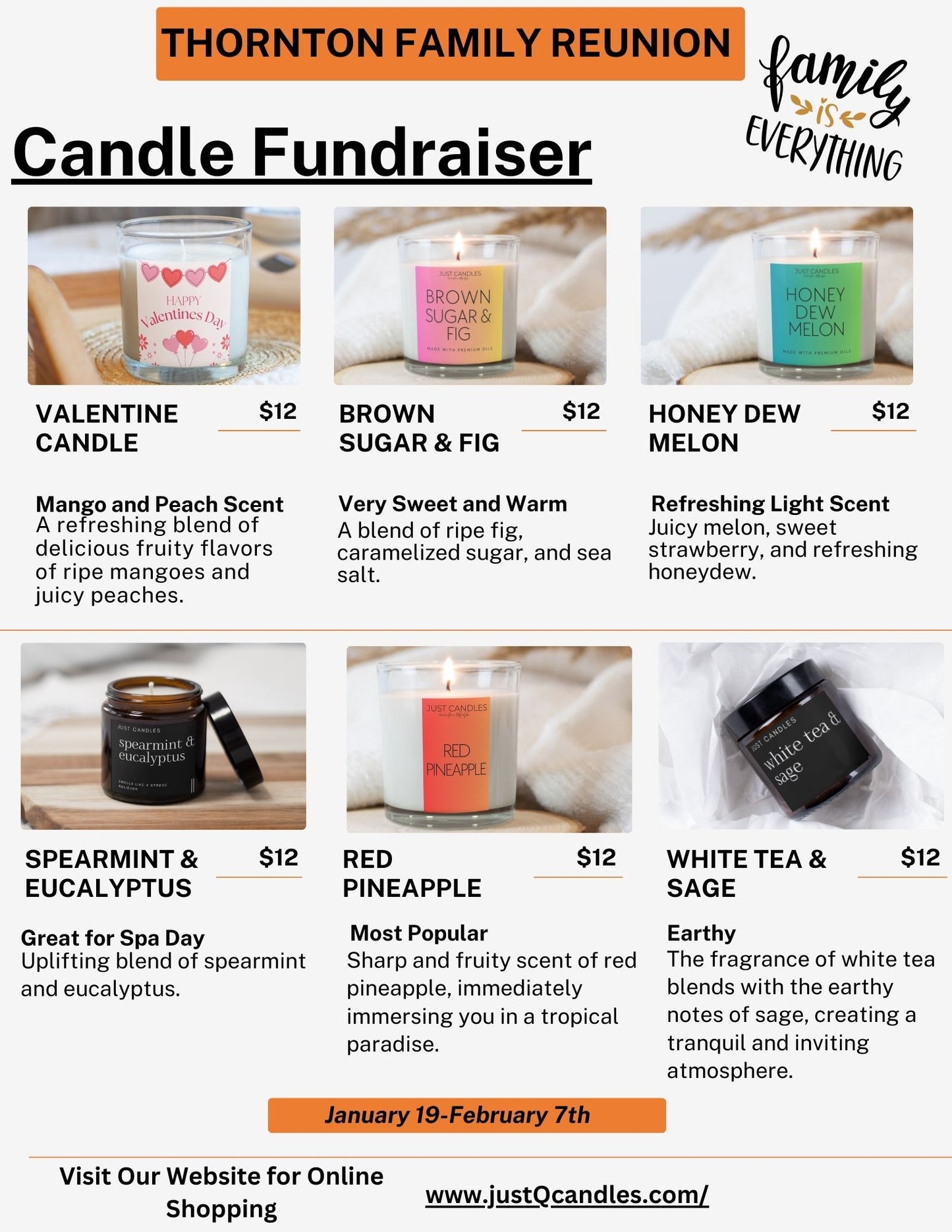 Thornton Fundraiser Candles